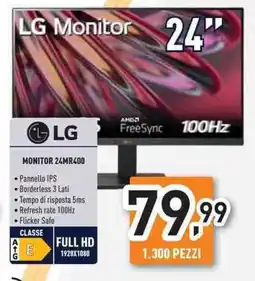 Unieuro LG Monitor 24MR400 offerta