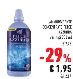 Conad Superstore Ammorbidente concentrato FELCE AZZURRA offerta