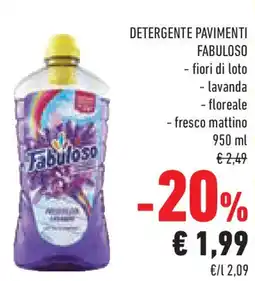 Conad Superstore Detergente pavimenti FABULOSO offerta