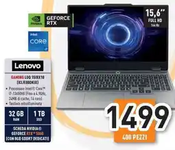 Unieuro Lenovo GAMING LOQ 15IRX10 (83JE0ODKIX) offerta