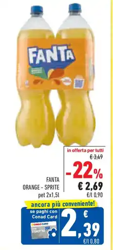 Conad Superstore FANTA Orange - sprite offerta