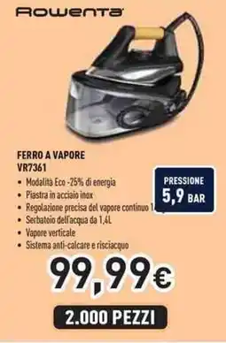 Unieuro Rowenta ferro a vapore VR7361 offerta