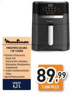 Unieuro Moulinex friggitrice ad aria offerta