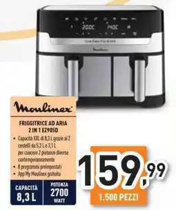 Unieuro Moulinex Friggitrice ad aria 2 in 1 EZ905D offerta