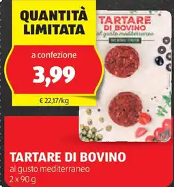 ALDI Tartare di bovino offerta