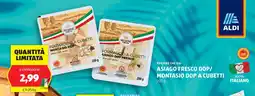 ALDI Regione che vai asiago fresco dop/ montasio dop a cubetti offerta