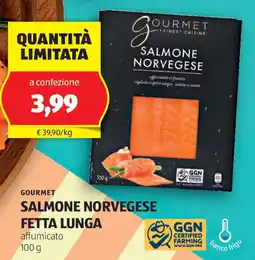 ALDI Gourmet salmone norvegese fetta lunga offerta