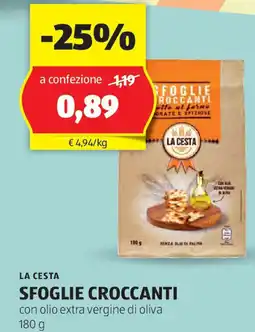 ALDI La cesta sfoglie croccanti offerta