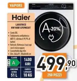 Unieuro Haier Lavatrice HW100B14959NEUIT offerta