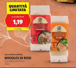 ALDI Asia green garden noodles di riso offerta