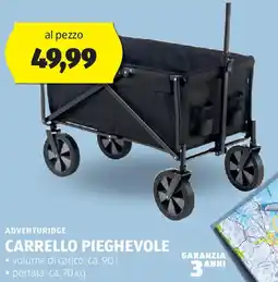 ALDI Adventuridge carrello pieghevole offerta