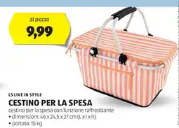 ALDI Ls live in style cestino per la spesa offerta