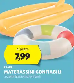 ALDI Crane materassini gonfiabili offerta