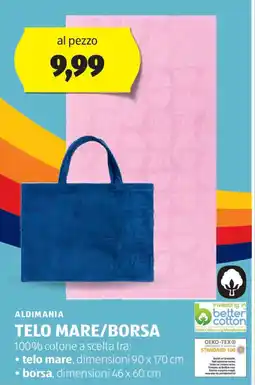 ALDI Aldimania telo mare/borsa offerta