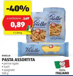 ALDI Voiello pasta assortita offerta