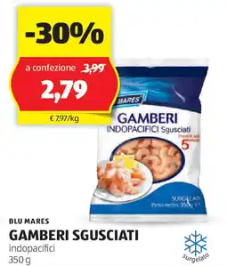 ALDI Blu mares gamberi sgusciati offerta