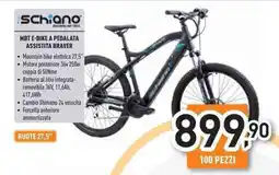 Unieuro Schiano mbt e-bike a pedalata assistita braver offerta
