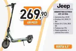 Unieuro Jeep monopattino elettrico jeep jaf dual offerta