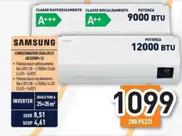 Unieuro SAMSUNG Condizionatore dualsplit 40LUZON9+12 offerta