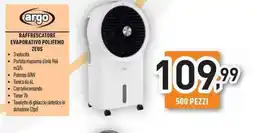 Unieuro Argo raffrescatore evaporativo polifemo offerta