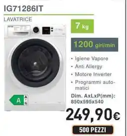 Unieuro IGNIS IG71286IT Lavatrice offerta