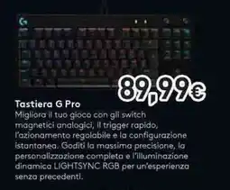 Unieuro logitech Tastiera G Pro offerta