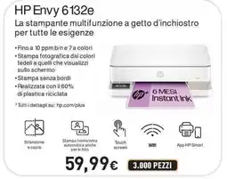 Unieuro HP Envy 6132e La stampante multifunzione a getto d'inchiostro offerta