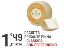 Supermercati Dok Caciotta brigante PINNA offerta