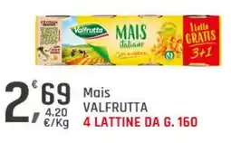 Supermercati Dok Mais valfrutta 4 lattine offerta
