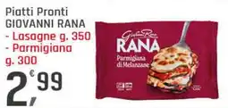 Supermercati Dok Piatti Pronti GIOVANNI RANA offerta