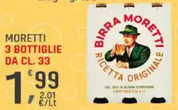 Supermercati Dok Moretti 3 bottiglie offerta