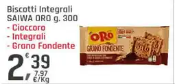 Supermercati Dok Biscotti Integrali SAIWA ORO offerta