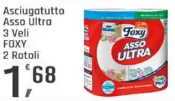 Supermercati Dok Asciugatutto Asso Ultra 3 Veli FOXY 2 Rotoli offerta