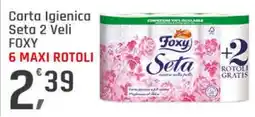 Supermercati Dok Carta Igienica Seta 2 Veli FOXY offerta