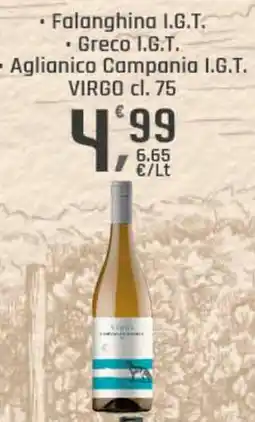 Supermercati Dok Falanghina I.G.T. Greco I.G.T. VIRGO offerta