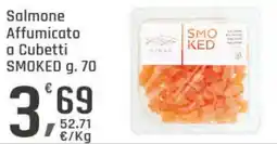 Supermercati Dok Salmone Affumicato a Cubetti SMOKED offerta