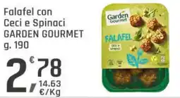 Supermercati Dok Falafel con Ceci e Spinaci GARDEN GOURMET offerta