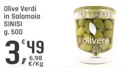 Supermercati Dok Olive Verdi in Salamoia SINISI offerta