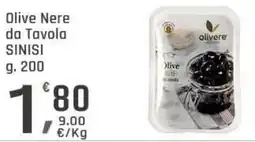 Supermercati Dok Olive Nere da Tavola SINISI offerta
