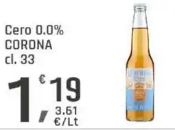 Supermercati Dok Cero 0.0% CORONA offerta
