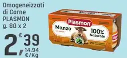 Supermercati Dok Omogeneizzati di Carne PLASMON offerta