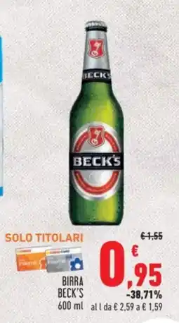 Conad Birra BECK'S offerta
