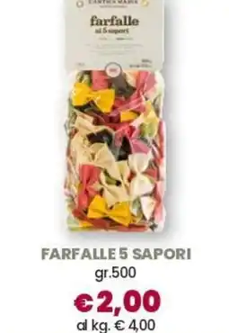 Famila Farfalle 5 sapori offerta