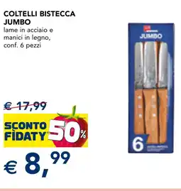 Esselunga Coltelli bistecca JUMBO offerta