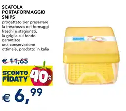 Esselunga Scatola portaformaggio SNIPS offerta