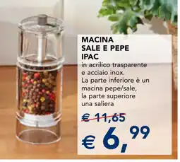 Esselunga Macina sale e pepe IPAC offerta