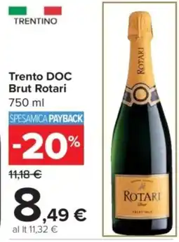 Carrefour Market Trento DOC Brut Rotari offerta