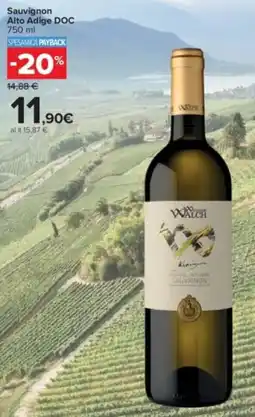 Carrefour Market Sauvignon Alto Adige DOC offerta