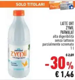 Conad Latte uht ZYMIL parmalat offerta