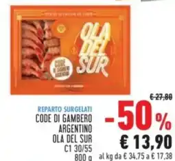 Conad Code di gambero argentino OLA DEL SUR offerta
